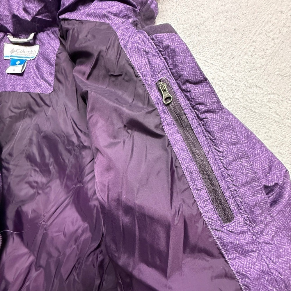 Women's purple Columbia Icy Heights II Down Jacket size M EUC - Picture 9 of 10